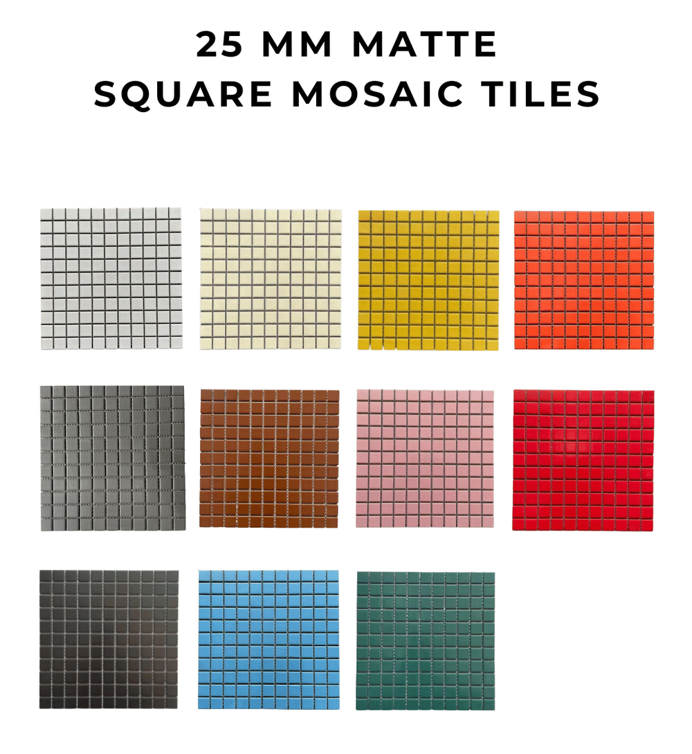 โมเสค TIMELESS TILES รุ่น CLASSIC SQUARE 25 ขนาด 30X30 ซม. สีเหลือง ผิวเงา GLOSS YELLOW โมเสคเซรามิกทรงสี่เหลี่ยมจัตุรัส_3